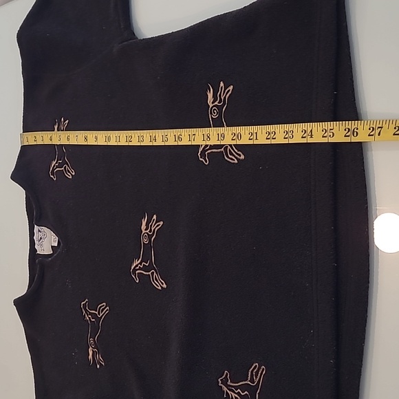 EUC VTG Artic Image Aztec Equestrian Fleece V-neck Pull Over - Picture 7 of 10